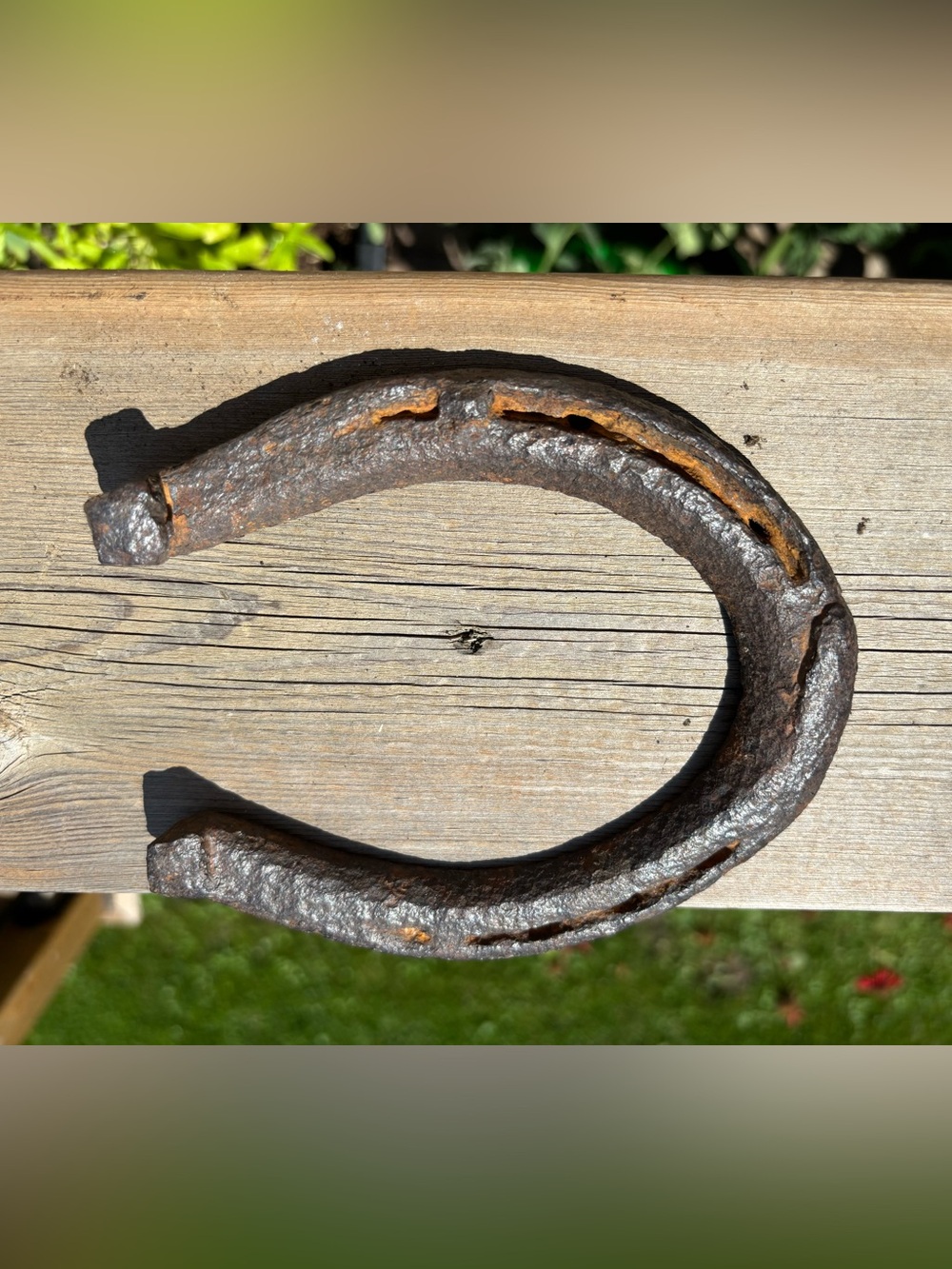 Vintage Authentic Rustic Iron Horseshoe (lucky)